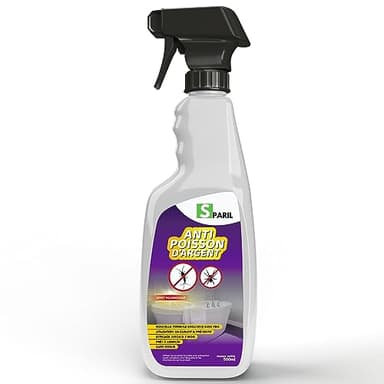 Spray Anti Poisson D’argent Et Anti Araignée, 500 Ml. Produit Insecticide Puissant. Piège Barrage Aux Insectes Qui Attrape Et Stop Les Nuisibles De Façon Rapide Et Efficace Dans Toute La Maison.