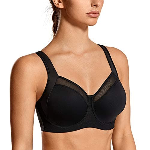 La Isla Femme Soutien Gorge de Sport Max Sport Armatures Dos Nageur Noir FR95C (EU36C)