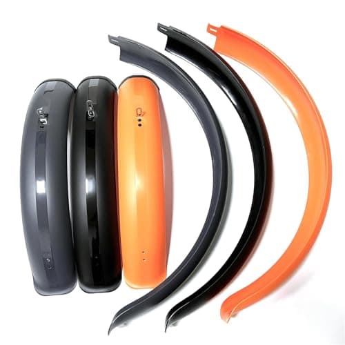 LPHFDCS Garde Boue VTT Garde-Boue de vélo 24/26/20" x 4.0 for pneus Larges, Ensemble de Garde-Boue for vélo électrique Pliable, Accessoires de Cyclisme VTT Garde Boue Velo(Black 24x4.0)