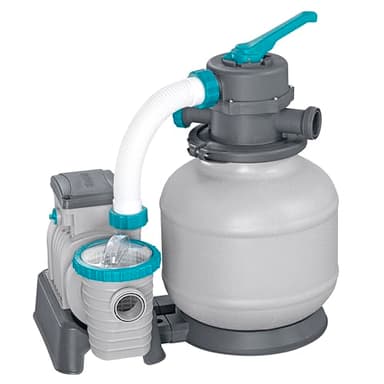 Bestway Pompe de Filtration à Sable pour Piscine Hors Sol 8 327 L - 55,5 cm x 44 cm x 60 cm - Gris/Vert