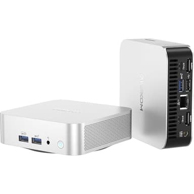 GEEKOM A6 Mini PC, Mini Ordinateur avec AMD Ryzen 7 6800H (jusqu'à 4,7 GHz), Radeon 680M, 32 Go DDR5 1TB SSD, WiFi 6E/BT5.2/USB4 x 2/Affichage Quadruple 4K/Windows 11 Pro, Design Compact en Aluminium