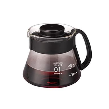Hario | Range Server V60 pour Micro-Ondes | Noir | 360 ML
