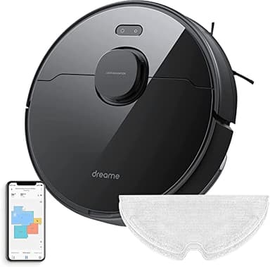 Dreame Robot Aspirateur Laveur 2 en 1, Noir, 570 ML