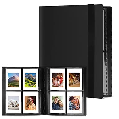 Flintronic Album Photo pour Film 3 Pouces, Album 160 Poches avec 20* Autocollants, Album Photo Maison Photo pour Fujifilm Instax Mini 7s 8 8+ 9 25 50 70 90, Polaroid, Kodak Mini 3 Pouces Film