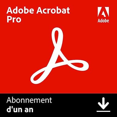 Adobe Acrobat Pro|1 An|PC/Mac|Téléchargement