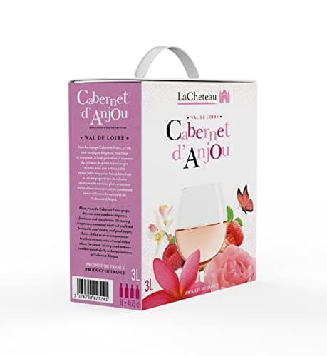 LaCheteau - Vin Rosé Cabernet d'Anjou AOP, Val de Loire, BIB Bag in Box (1 x 3L)