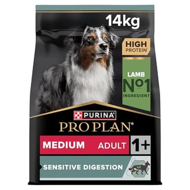 PURINA PRO PLAN | Medium Adult | Sensitive Digestion | Riche en Agneau Croquettes | Chien Adulte | Sac de 14kg