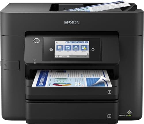 EPSON WorkForce Pro WF-4830 | Imprimante 4-en-1 - Impression recto-verso, Numérisation, Copie, Fax - WiFi Direct, Ethernet, 25ppm Noir/12ppm Couleur, PrecisionCore, ADF, Mobile, Compacte
