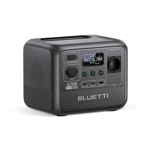 BLUETTI AC50B Station Électrique Portable, 448Wh LiFePO4 Batterie de Secours, 700W Sortie CA (Power Lifting 1000W), 65W USB-C PD Sortie, Générateur Solaire pour Camping, Urgence