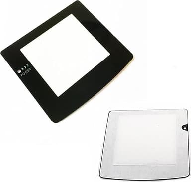 Coque de protection pour objectif Game Boy Color GBC (avec adhésif arrière) Noir