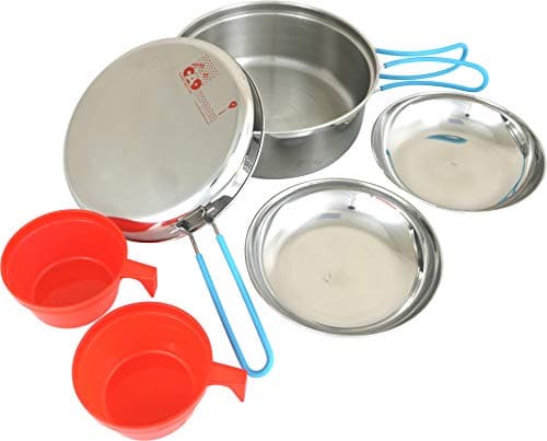 C.A.O. Popote 2 Personnes INOX 1.5 Litre Camping et randonnées Adulte Unisexe