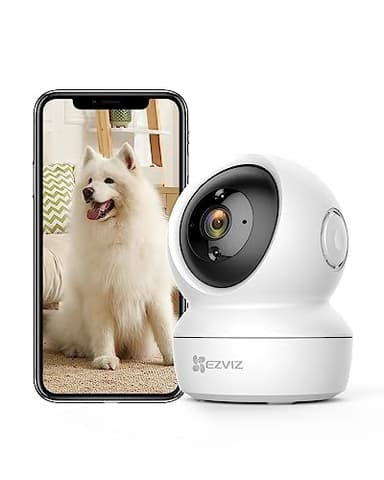 EZVIZ C6N Caméra Surveillance WiFi Intérieure 1080p, Caméra Bébé Pan/Tilt à 360°, WiFi 2.4Ghz, Vision Nocturne Intelligente avec Smart IR, Détection de Movement et Suivi Auto, Audio Bidirectionnel