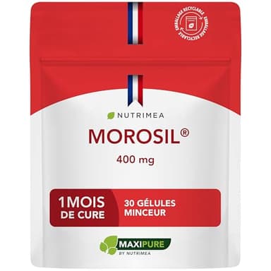 MOROSIL® – 400 mg – Extrait d’Orange Moro Breveté – Effet Bruleur de Graisse Puissant – Coupe Faim, Minceur – 1 Mois de Cure – 30 Gélules Vegan – Nutrimea - Fabriqué en France