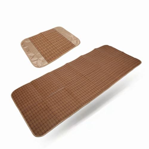 Tapis De Lit De Couchage Rafraîchissant Tapis De Couchage D'été Tapis De Literie D'été En Polyester Pliable Avec Taie D'oreiller Rafraîchissante Pour Dortoir Scolaire à Domicile, Taille Unique