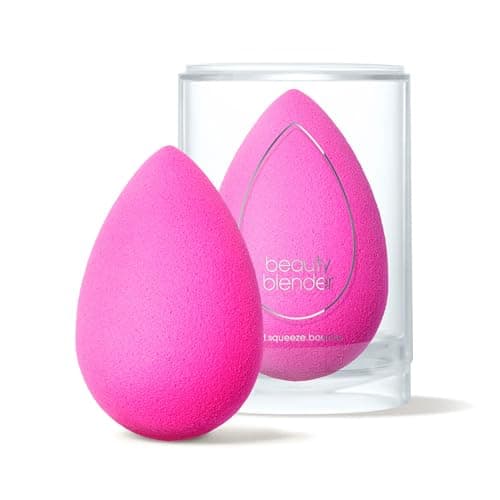 Beautyblender® Éponge de maquillage originale Pink Beauty Blender, mousse super douce qui mélange facilement les fonds de teint, les poudres et les crèmes, fabriquée aux États-Unis, réutilisable,