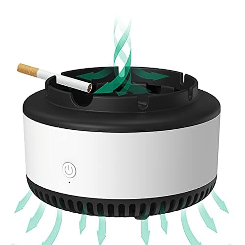 GOYISEE Cendriers sans fumée pour cigarettes, purificateur d'air, Un beau cadeau pour les fumeurs, convient pour la maison, la voiture, le bureau, l'extérieur - Gris