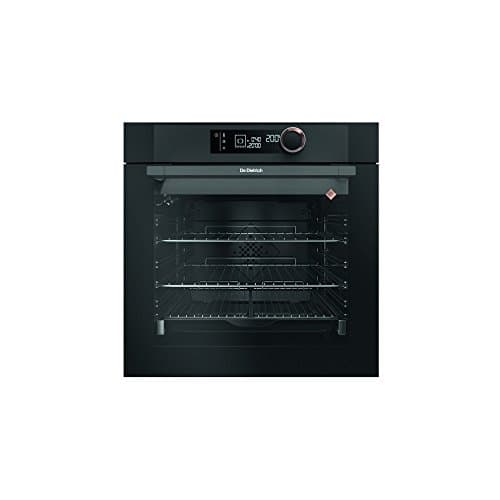 Four encastrable pyrolyse De Dietrich DOP7350A - Four multifonction Chaleur tournante ou pulsée / 73 litres / Classe A+ / Anthracite / Rails télescopiques / Porte froide (4 vitres)