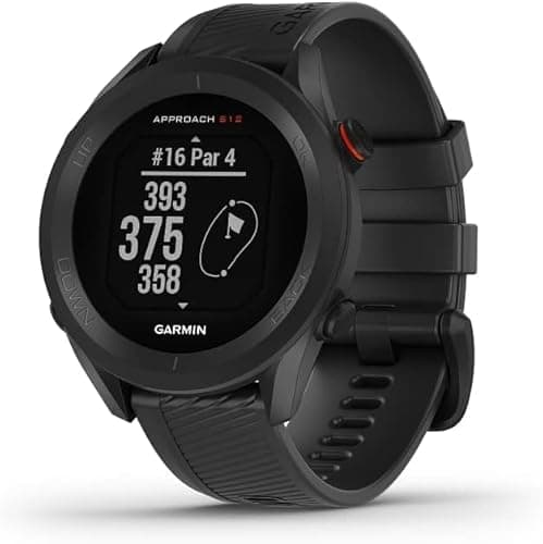 Garmin Approach S12 - GPS-Golfuhr mit Schlagweitenmessung & Distanzangaben zum Grün/Hindernissen Auf 42.000 Golfplätzen. 1,3“ Display mit einfacher Bedienung (Generalüberholt)