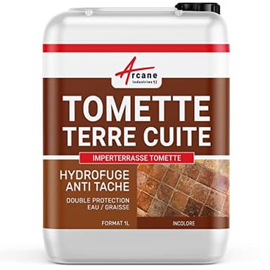 Hydrofuge Imperméabilisant sol terre cuite et tomette anti taches - 1 L (jusqu'à 5m²) - ARCANE INDUSTRIES