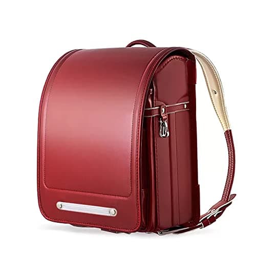 ZCBYBT Ransel Randoseru PU Cuir Japonais Boîte Cartable Fermeture Automatique Sac À Dos Léger pour Filles Garçons,27 * 19 * 35Cm,#7
