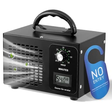 Générateur d'Ozone Domestique 60 000 mg/h – 150w 200 m³/h Purificateur d'Air Ozone Élimination des Odeurs Puissante pour Maison, Animaux, Bureau, Voiture – Portable Silencieux Utilisation Simplifiée