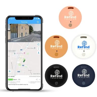 ReFind R2 Traceur Intelligent pour Android et iPhone. Mini Balise GPS Bluetooth 5.0. Alternative Samsung AirTag pour Clés, Animaux, Portefeuilles et Bagages (Noir)