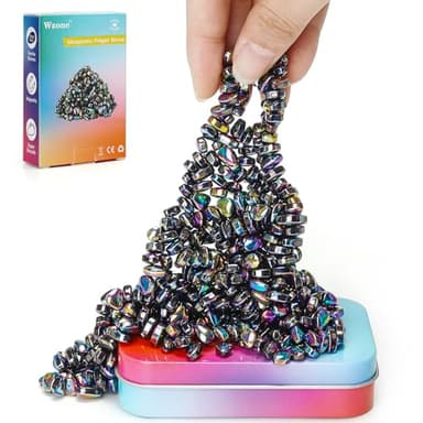 Wozne 300g de Pierres magnétiques Multicolores Aimants Anti-Stress, aimants de craquage Petites Pierres magnétiques Fidget Adhs Jouets, Anti-Stress Passe-Temps Idée Cadeau ASMR Bureau Gadget