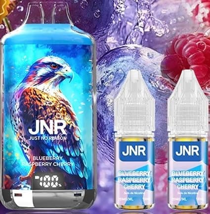 Puff 100% LEGALE JNR 28000 Taff - FALCON X JNR - BLUEBERRY RASPBERRY CHERRY - Rechargeable - avec batterie et réservoir liquide RECHARGEABLE