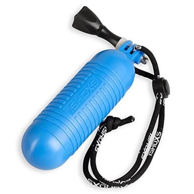 iSHOXS Aqua Handle | Poignée Flottante pour caméra d’Action | Compatible à GoPro Hero 13 12 11-10-9-Max, DJ Osmo, Apexcam, Akaso et similaire | Étanche pour plngée sous-Marine - Bleu