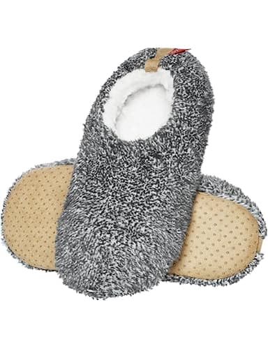 soxo Gris Chausson Homme Pantoufles Pour Hommes Fantaisie Chaussons Humour Charentaises 41/42 Gris Clair