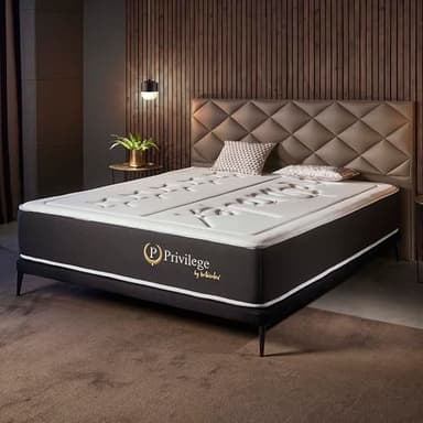 NATURALEX - Matelas Privilege Hybride 160x200-30 cm - Ressorts Ensachés + Mousse Mémoire de Forme Premium - Blue Latex - Confort Ferme - Respirant - 7 Zones - Sommeil Isolé - Fabriqué en Europe
