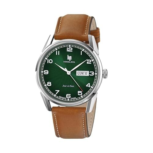 Lip Himalaya 40 Montre Homme Acier Cuir Marron 671715