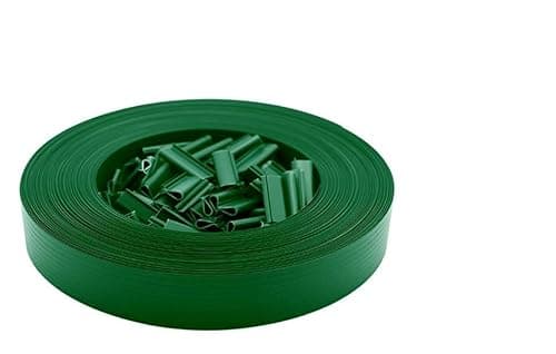 Hooma - Kit de lamelles Occultantes PVC 200m x 4.7cm 400 Clips pour Panneau Grillagé Clôtures Rigides - Vert