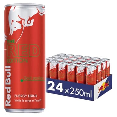 RED BULL Boisson Énergisante, Goût Pastèque, 250ml (24 unités)
