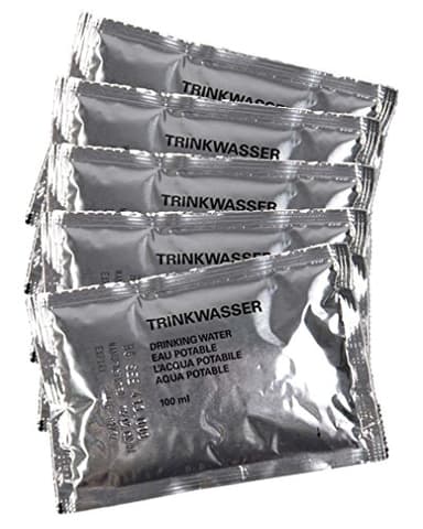 Eau Ration de survie d'eau potable Bundeswehr 5 x 100 ml Mil-Tec