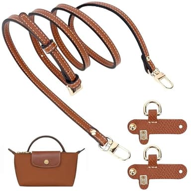 Geaanen Bandouliere,Universelle Laniere,Bandouliere Compatible avec Longchamp Sac Pliage Pas Besoin de Poinçonnage,Bandoulière Pour Sac Parfait pour Toutes les Occasions !