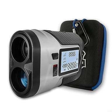 DAZZLEEX Jumelles de pour Golf, télémètre de pour Golf 6X avec écran LCD Polyvalent, Rechargeable, pour Golf et Sport, Chargement USB, 650 m