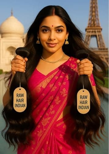 14 POUCES RAW HAIR INDIEN BUNDLE TISSAGE EXTENSION Purs Cheveux Indian Brut Single Donor