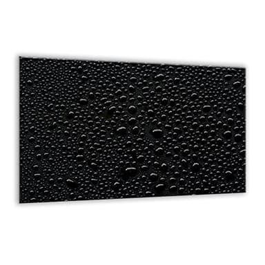 Semax Verre Trempé Plaque Murale de Cuisine 80 x 52 cm | Grande Planche ? découper | Housse Splash-Back | Réchaud Protection d'écran pour en céramique électrique Induction | Noir 103228155 | par