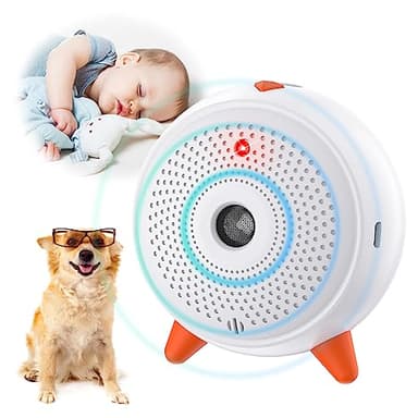 Bubbacare Anti Aboiement, Dispositifs à Anti Aboiement Chien Ultrason, Automatique Boitier Anti-Aboiement Chien, Repulsif Ultrasons Rechargeable et étanche avec 33ft, pour Les Petits et Grands Chiens