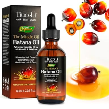 Huile de batana pour la croissance des cheveux, Huile de batana 100% naturelle et pure, huile de croissance des cheveux, soin du cuir chevelu, huiles essentielles hydratantes, 60ml