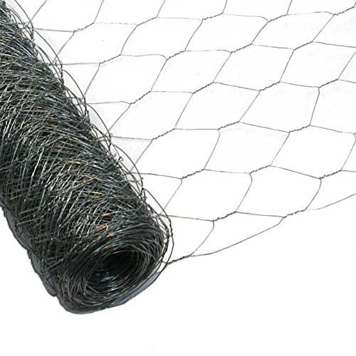 Garmix Grillage à Poule & Lapin | Clôture Poulailler | pour Enclos Parc Jardin | Fils de Fer Galvanisé, Maille Hexagonale 50mm, Épaisseur 1,0mm (50cm x 25m)