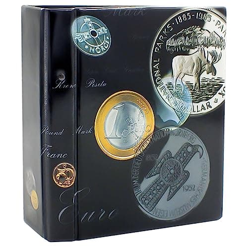 SAFE no7817 Classeur pour monnaie d'euros de tout les pays pour votre collection de pièces de monnaie 1 Cent à 2 Euro I rangements pour pièces de monnaie
