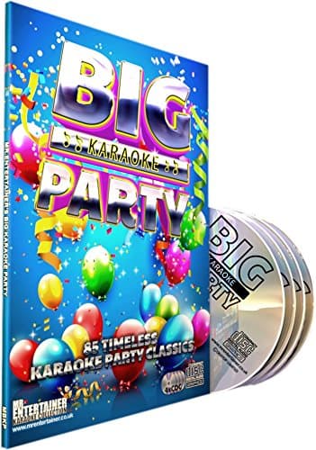 Mr Entertainer Big Karaoke Party - 4 x CD+G (CDG) Pack. 85 Songs. Greatest Karaoke Party Hits. chansons de fête