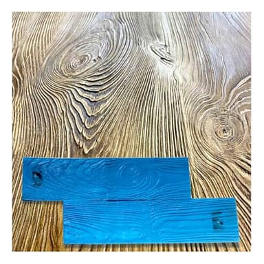 Planche de tampons en polyuréthane mat en planches de bois | Motif texturé décoratif pour béton et ciment
