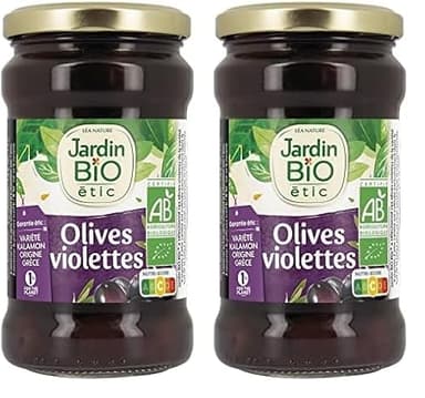 Jardin BiO étic - Olives violettes - Grèce 300 g (Lot de 2)