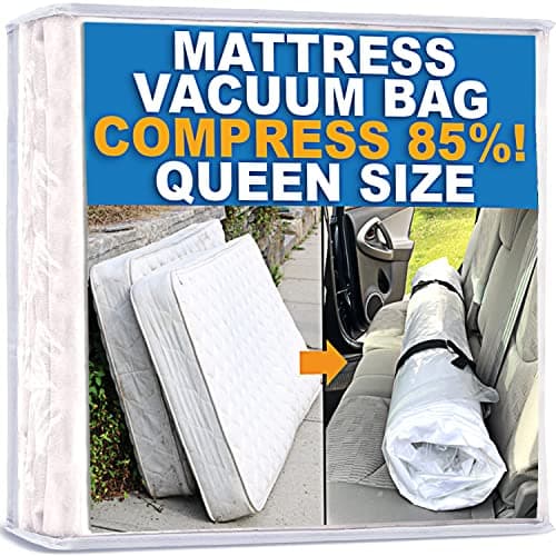 Homie Sac sous Vide pour Matelas, Sac scellable pour Matelas en Mousse à mémoire ou à Ressorts intérieurs, Compression et Rangement pour Les déménagements et Les retours (Queen/Full/Full-XL)