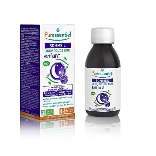 Puressentiel - Sommeil Détente - Sirop Enfant Douce Nuit - Bio - Formule 100 pourcent d'origine naturelle - 125 ml