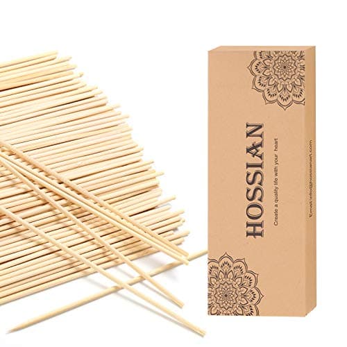 HOSSIAN Ensemble de 100 bâtonnets de diffuseur à roseaux - Bâtons de Roseau en Bois et rotin - Diffuseur de diffuseur - Spa-Aromathérapie(6.69''(17cm)