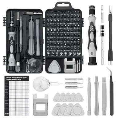 Ensemble Tournevis De Precision 122 en 1 pour réparer téléphones,kit tournevis, modèles DIY, smartphones et ordinateurs portables. Utilisation flexible et polyvalente.